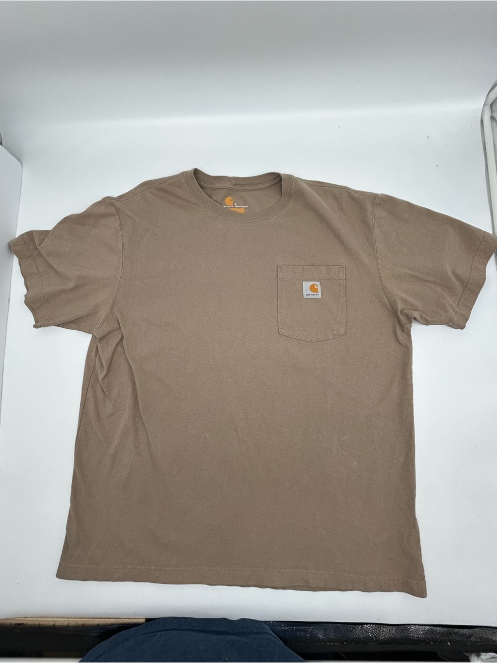 Carhartt Men’s Short Sleeve Pocket T-Shirt — Desert Brown L